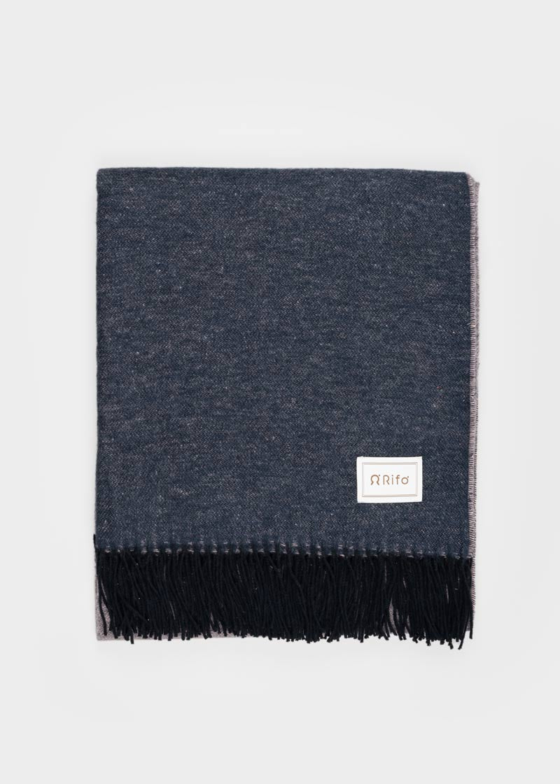 Coperta Cotone Rigenerato Clint Rosa Blu