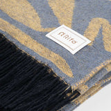 Coperta Cotone Rigenerato Cody Giallo Denim