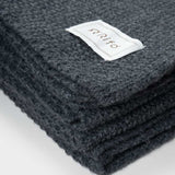 Grigio Carbone | Coperta lana rigenerata Nido