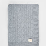 Coperta Lana e Cashmere Rigenerato Grigio Elide - Rifò Lab Moda circolare made in Italy