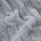 Coperta Lana e Cashmere Rigenerato Grigio Elide - Rifò Lab Moda circolare made in Italy