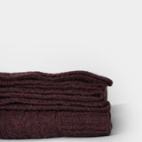 Coperta Lana e Cashmere Rigenerato Marrone Elide - Rifò Lab Moda circolare made in Italy