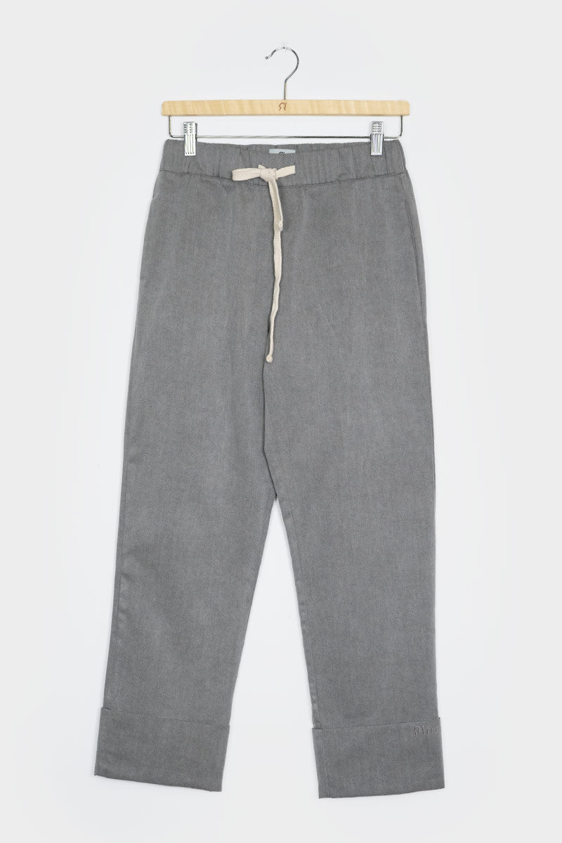 Grigio Basalto | Pantalone Donna Cotone Rigenerato Elettra