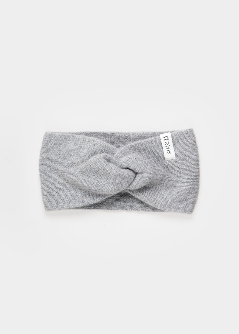 Fascia per Capelli Lana Cashmere Donna Nadia Grigia - Rifò Lab Moda circolare made in Italy