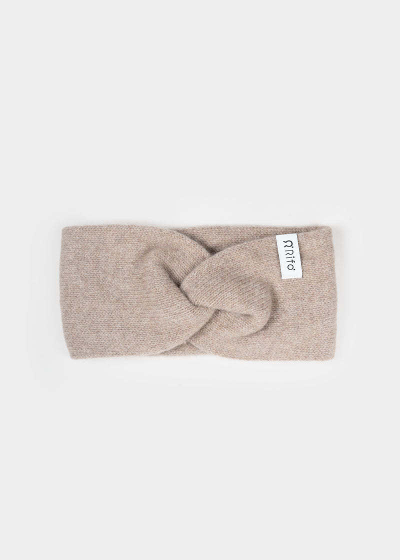 Fascia Donna Cashmere Rigenerato Nadia Beige - Rifò Lab Moda circolare made in Italy