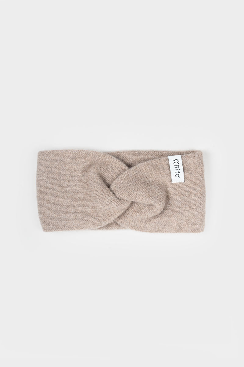 Fascia Donna Cashmere Rigenerato Nadia Beige - Rifò Lab Moda circolare made in Italy