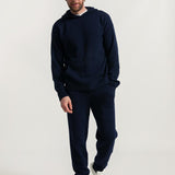 Felpa Uomo Cashmere Rigenerato Apollo Blu