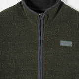Giacca Pile Donna Teddy Lana Margaret  100% Lana Rigenerata - Rifò Lab Moda circolare made in Italy 
Verde Foresta
