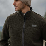 Giacca Pile Uomo Lana Rigenerata Uomo - Rifò Lab Moda circolare made in Italy 
Verde Foresta