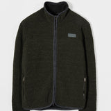 Giacca Pile Uomo Lana Rigenerata Uomo Verde - Rifò Lab Moda circolare made in Italy 
