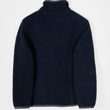 Giacca Pile Uomo Lana Rigenerata Uomo Richard - Rifò Lab Moda circolare made in Italy 
Blu Notte