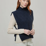 Pettorina Lana Rigenerata Gilet Lana Aperto Donna Delia - Rifò Lab Moda circolare made in Italy