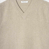 Gilet Uomo Cashmere Scollo a V Maglione Senza Maniche Uomo Ascanio - Rifò Lab Moda circolare made in Italy
Beige Sabbia