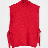 Gilet Donna Lana Rigenerata Collo Alto Delia - Rifò Lab Moda circolare made in Italy
Rosso Papavero
