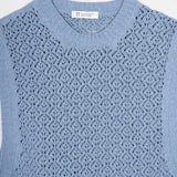 Smanicato Donna Gilet Crochet Cotone Amanda  - Rifò Lab Moda circolare made in Italy