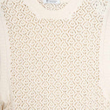 Smanicato Donna Gilet Crochet Cotone Amanda  - Rifò Lab Moda circolare made in Italy