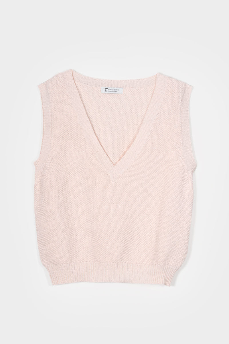 Gilet Cotone Donna Elodie - Rifò Lab Moda circolare made in Italy