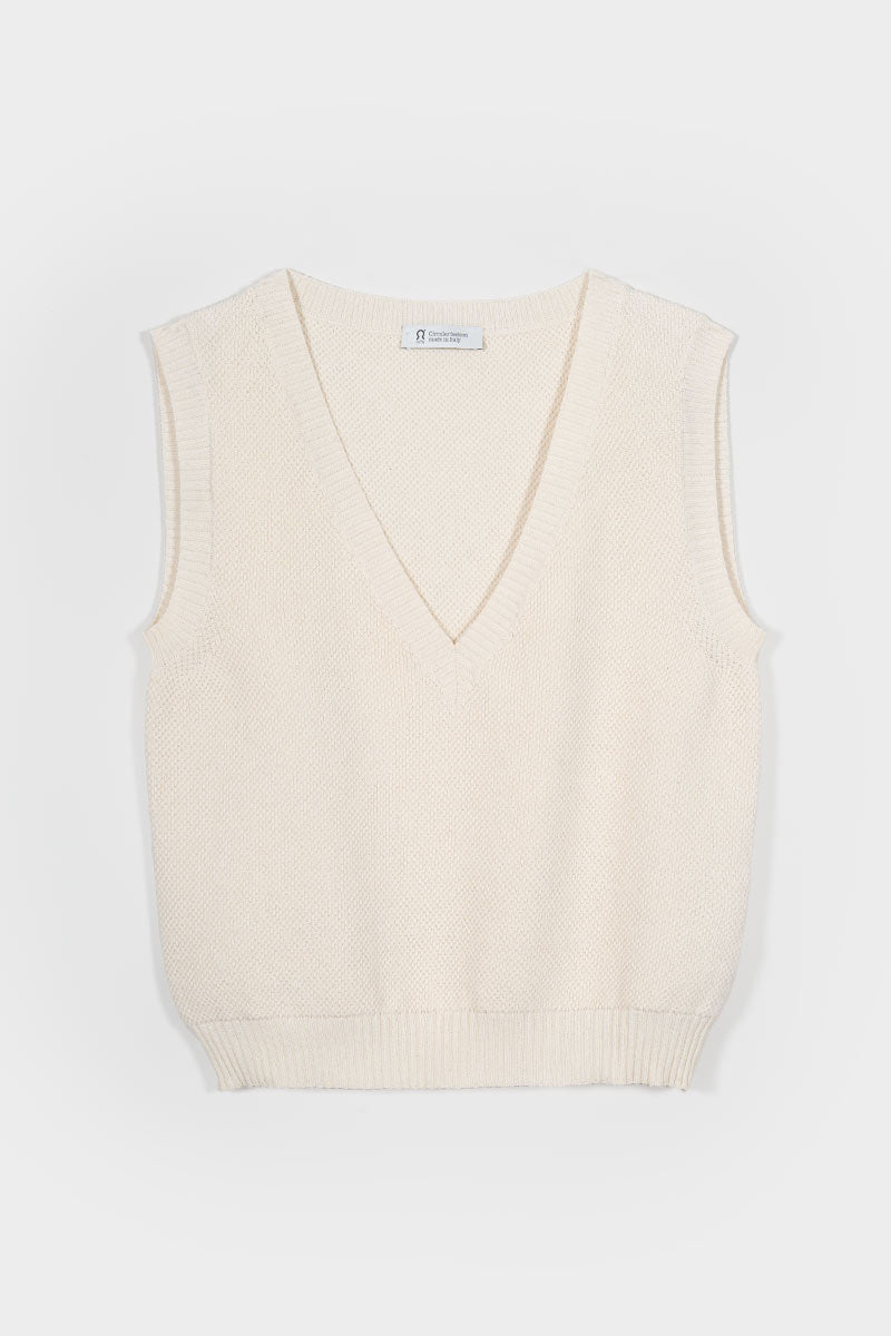 Gilet Cotone Donna Elodie - Rifò Lab Moda circolare made in Italy