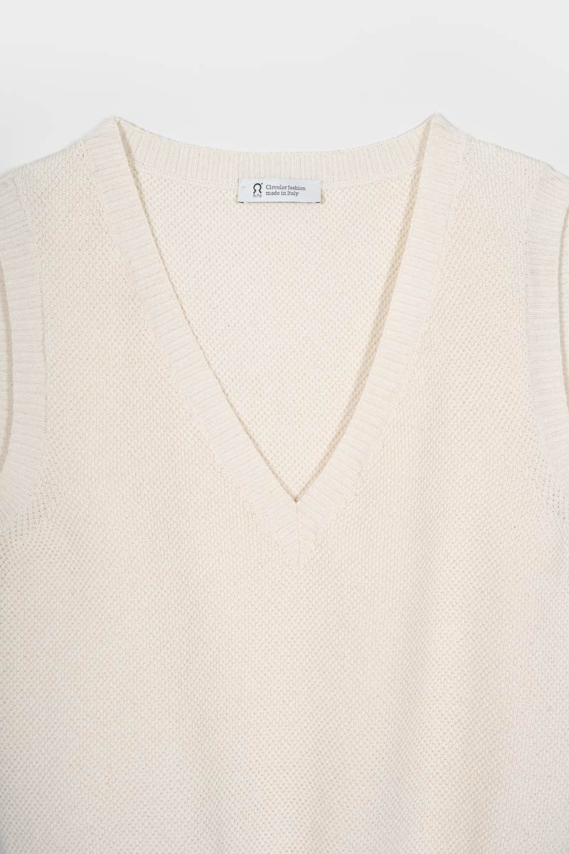 Gilet Cotone Donna Elodie - Rifò Lab Moda circolare made in Italy