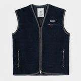 Gilet Pile Donna Uomo Lana Riciclata Andrew - Rifò Lab Moda circolare made in Italy
Blu Notte
