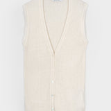 gilet con bottoni donna Lilia - gilet elegante donna seta rigenerata - Rifò Lab Moda circolare made in Italy