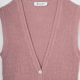 gilet con bottoni donna Lilia - gilet elegante donna seta rigenerata - Rifò Lab Moda circolare made in Italy