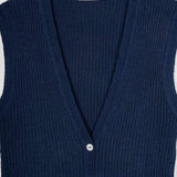 gilet con bottoni donna Lilia - gilet elegante donna seta rigenerata - Rifò Lab Moda circolare made in Italy