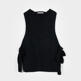 Gilet Donna Lana Rigenerata Pettorina Aperta Rebecca - Rifò Lab Moda circolare made in Italy
