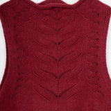 Gilet Donna Lana Rigenerata Pettorina Aperta Rebecca - Rifò Lab Moda circolare made in Italy