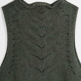 Gilet Donna Lana Rigenerata Pettorina Aperta Rebecca - Rifò Lab Moda circolare made in Italy