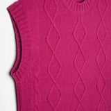 Gilet Donna Lana Rigenerata Norma Rosa