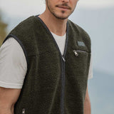Fleeceweste aus recycelter Wolle Unisex Andrew 