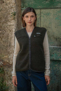 Fleeceweste aus recycelter Wolle Unisex Andrew 