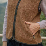Gilet Pile Donna Uomo Lana Riciclata Andrew - Rifò Lab Moda circolare made in Italy
Beige Sughero