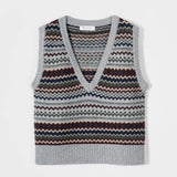 Damenstrickweste aus recycelter Wolle Simonetta 