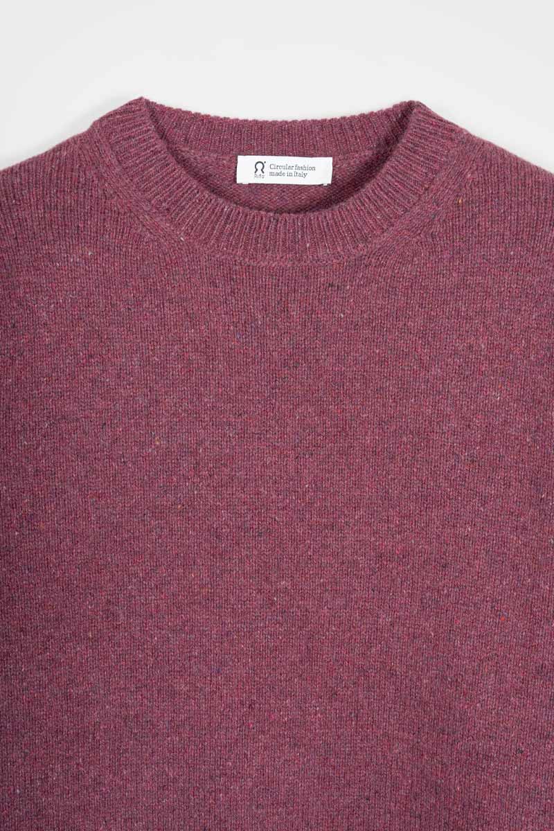 Maglia Donna Cashmere Rigenerato Edda - Rifò
Rosso Marsala