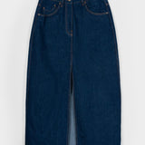 Gonna Jeans Lunga Donna Denim Riciclato Blu Egle - Rifò