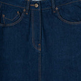 Gonna Jeans Lunga Donna Denim Riciclato Blu Egle - Rifò