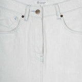 Gonna Jeans Lunga Donna Denim Riciclato Chiara Ecrù Egle - Rifò Lab Moda circolare made in Italy