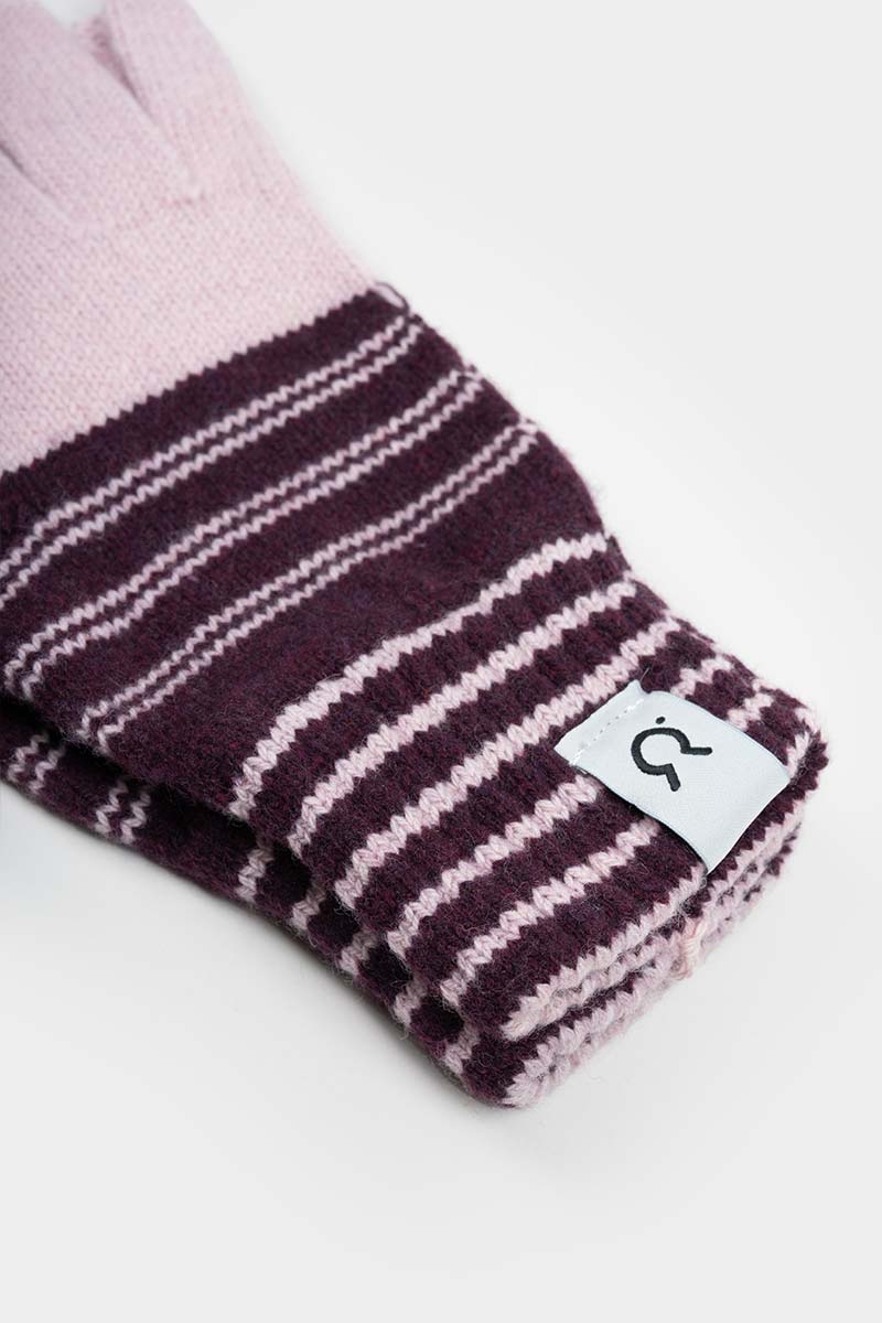 Guanti Donna Cashmere Rigenerato Zero Waste Duo - Rifò Lab Moda circolare made in Italy