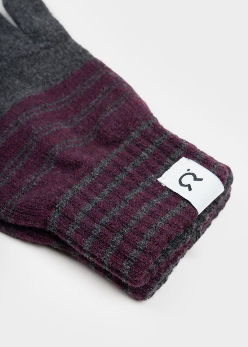 Guanti Uomo Cashmere Rigenerato Zero Waste Duo - Rifò Lab Moda circolare made in Italy