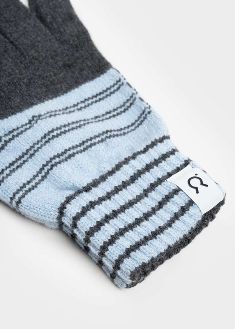 Guanti Uomo Cashmere Rigenerato Zero Waste Duo - Rifò Lab Moda circolare made in Italy