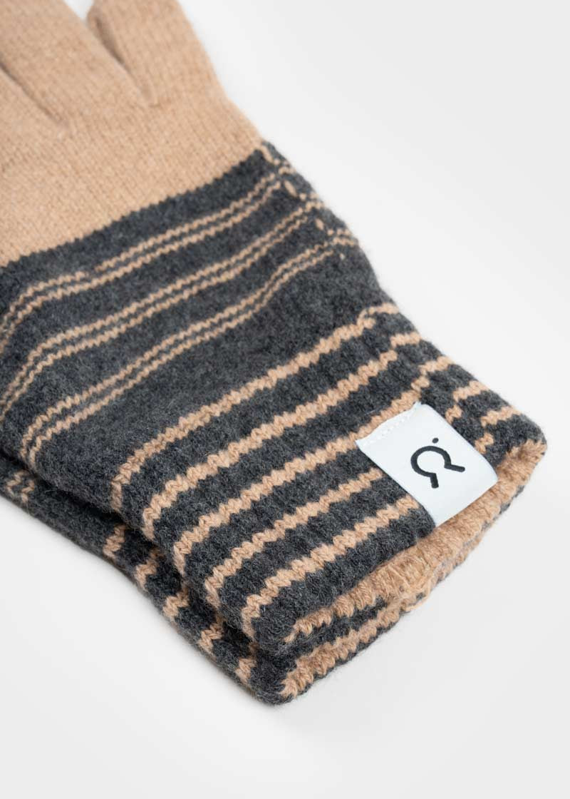 Guanti Uomo Cashmere Rigenerato Zero Waste Duo - Rifò Lab Moda circolare made in Italy