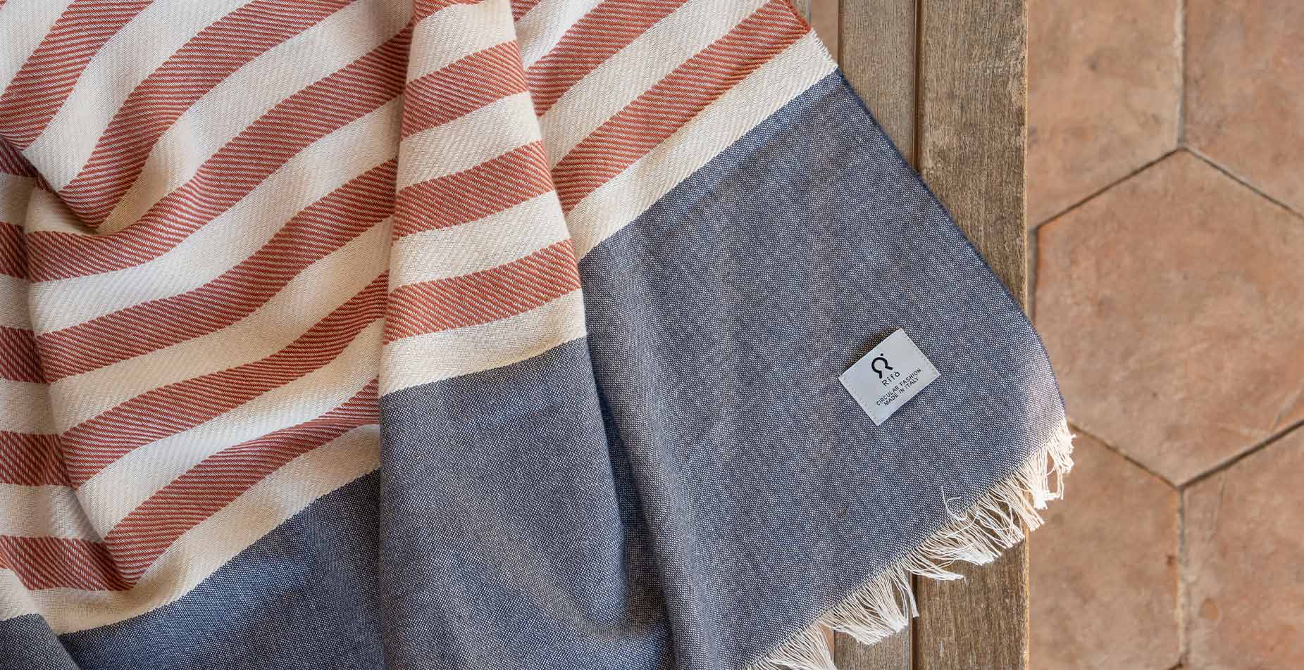 Telo Mare Cotone Rigenerato ss26 - Rifò Lab Moda circolare made in Italy