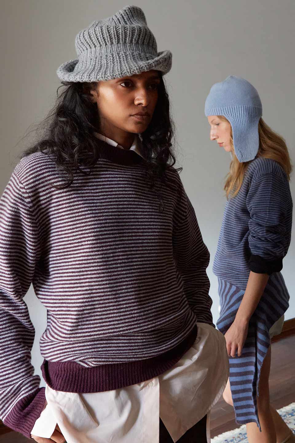 Una capsule che riduce il suo impatto due volte: realizzata in cashmere rigenerato, utilizzando ogni minimo avanzo delle nostre passate produzioni, fino all’ultimo centimetro di filo.