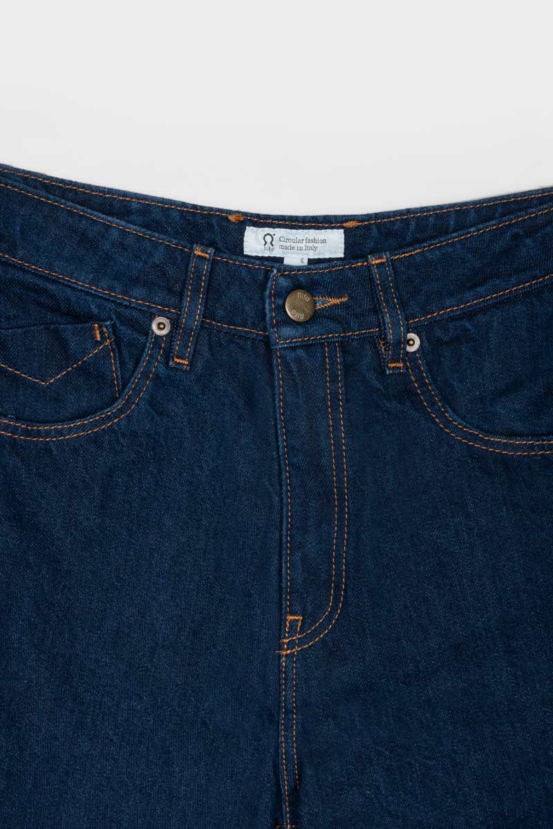 Indigo | Pantaloni Jeans Donna Cotone Rigenerato Aglaia