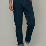 Pantaloni Jeans Uomo Cotone Rigenerato Kai Blu Indigo