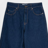 Pantaloni Jeans Wide Leg Donna Cotone Rigenerato Romina Blu – Rifò