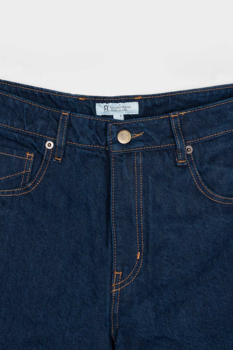 Pantaloni Jeans Uomo Cotone Rigenerato Kai Blu Indigo