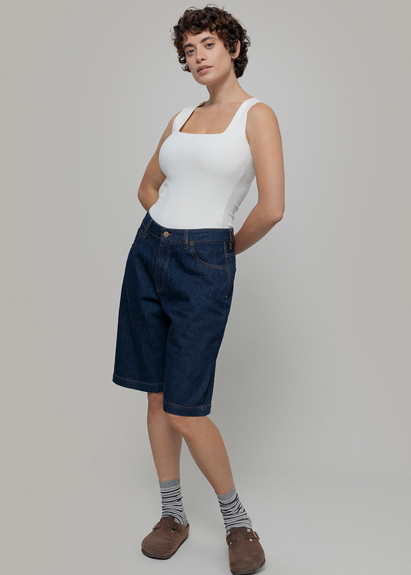 Body Donna Cotone Rigenerato Iolanda Bianco - Rifò Lab Moda circolare made in Italy
